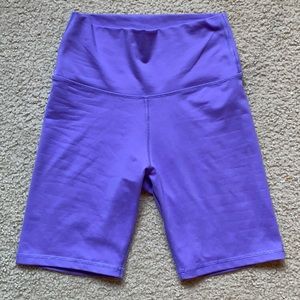 Purple aerie biker shorts